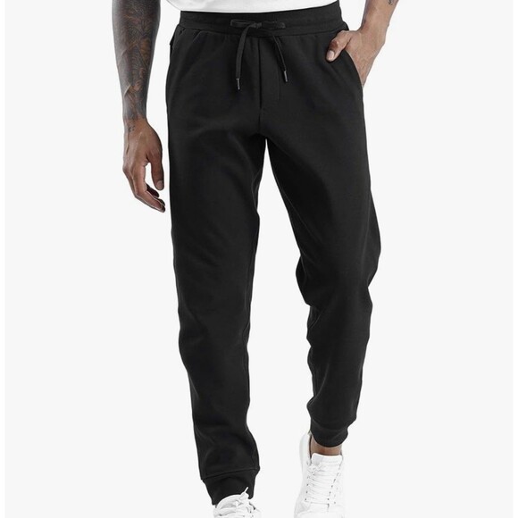 THE GYM PEOPLE Mens' Fleece Joggers Pants Size XL Black New With Tag - Picture 1 of 9